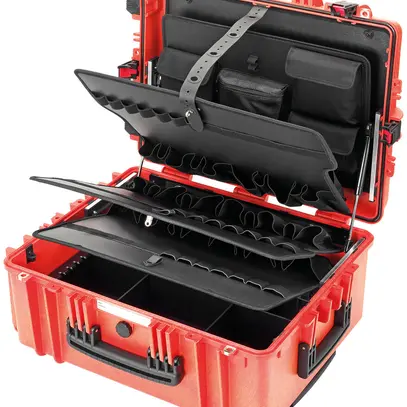 Valise d'outils CIMCO Gigant-Pro VDE/E-Mobility vide 630×490×300mm rouge 14.5kg 