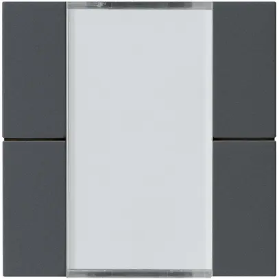 Kit frontal Hager kallysto 4×KNX systemlink/easylink anthracite 