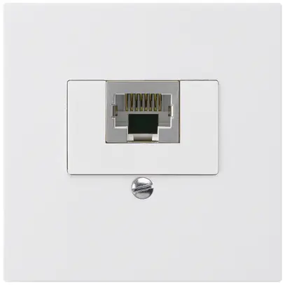Inserto per presa di raccordo kallysto 1×RJ45s bianco 