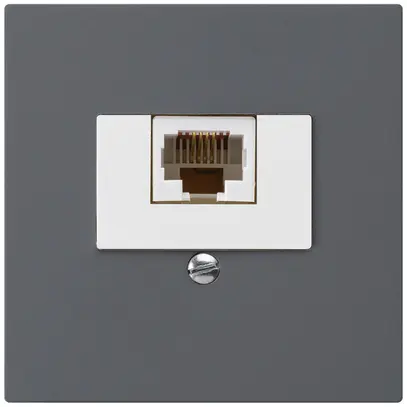 Insert pour prise de raccordement kallysto 1×RJ45u anthracite 