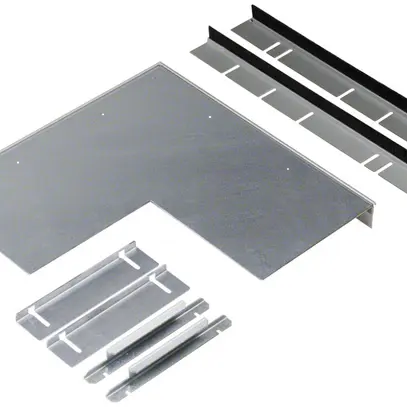 Angle plat Hager brosse/intérieur pour BKB 85×250mm 