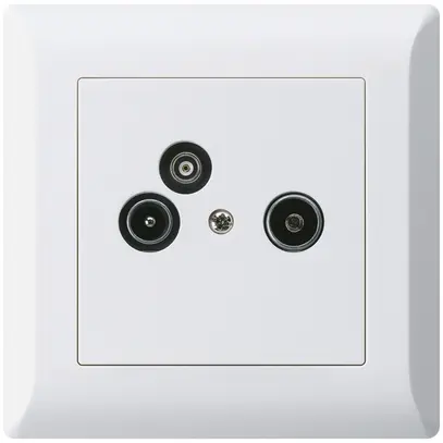 Presa antenna INC R/TV/dati kallysto.line 2GHz 11db bianco 