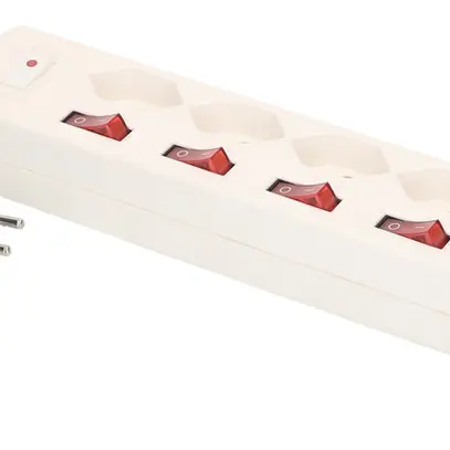 Presa multipla MAX HAURI Multi-Switch 10A 6×interrutt.5×T13 1×USB-A 2×USB-C bi 