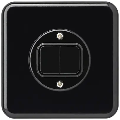 Interrupteur ENC basico 3/1L+A-R/1L noir 