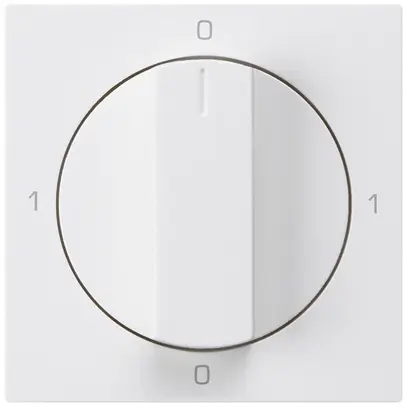 Kit frontal pour interrupteur rotatif S0 60×60mm kallysto 0-1-0-1 blanc 