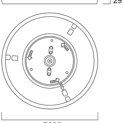 Plafonnier LED Sylvania SYLRADIANCE 22W 1500lm 827…865 VAR Ø295mm blanc 