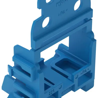 Adaptateur de fixation WAGO a.décharge de traction p.10×4mm² DIN35 bl 