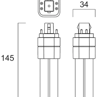 Lampada LED Sylvania ToLEDo Lynx G24q-2 40V 7W 770lm 4000K 152mm opale 