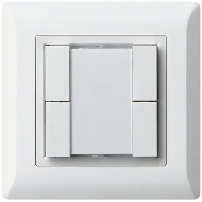 Poussoir multifonction ENC kallysto.line KNX RF 4× blanc 