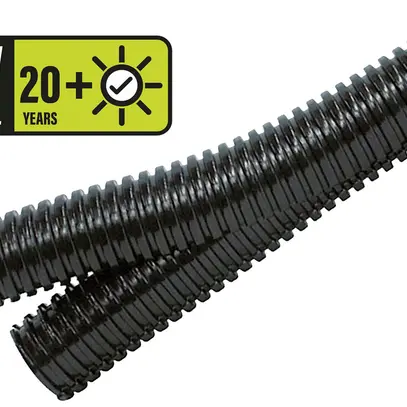 Tuyau ondulé DUPLEX PP-UV NW29 noir 