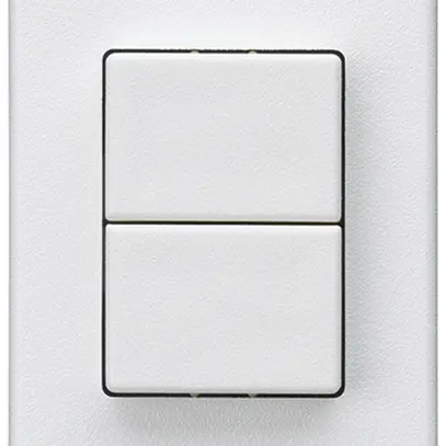EB-Doppel-Druckschalter Hager FLF 10A/250V 1/1L weiss 