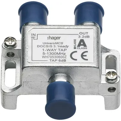 Dérivateur F Hager HMS 5…1300MHz 1 fois 