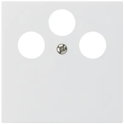 Placca frontale kallysto per R&M HWS bianco 3×coass.SAT 