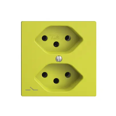 Prise ENC EDIZIOdue 2×T13 lemon 1×S 