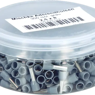 Aderendhülse Mischke IE DIN 2.5mm²/8mm Cu-verzinnt isoliert grau 