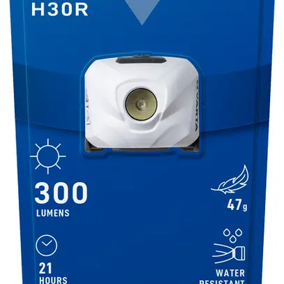 Lampe frontale LED VARTA Outdoor Sports Ultralight H30R 300lm, accu Li, blanc 