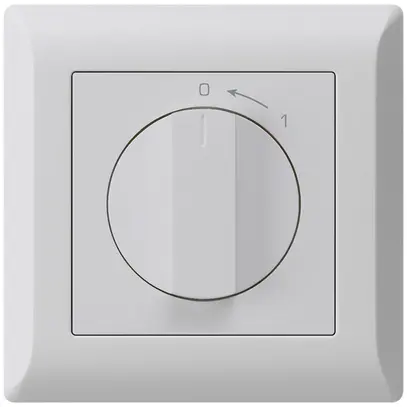 Contatto rotativo INC 0<-1/2L grigio chiaro kallysto.line con manopola 