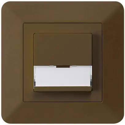 Tasto di suoneria INC A/1L kallysto.trend marrone con porta-etichetta 37×15mm 