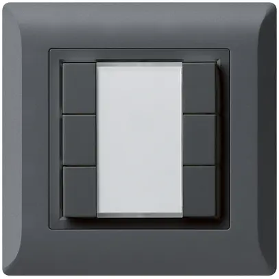 Poussoir multifonction ENC kallysto.line KNX RF 6× anthracite 