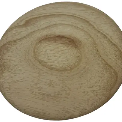 Rosace de plafond bois 100mm clair 