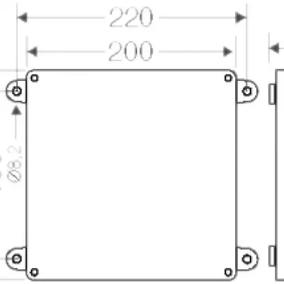 Boîte de dérivation AP Hensel FK E30/90 