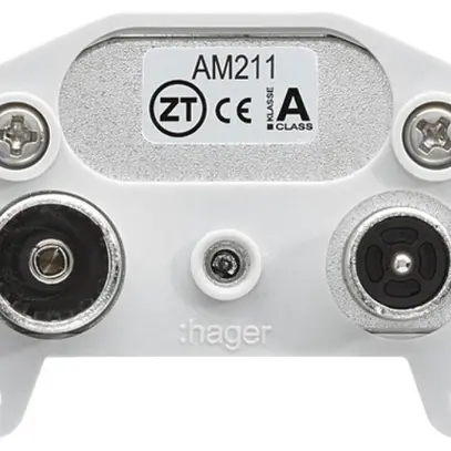 Inserto per presa antenna Hager R/TV montaggio E 11dB 2GHz 