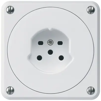 Prise ENC robusto type 15 blanc sans clapet 