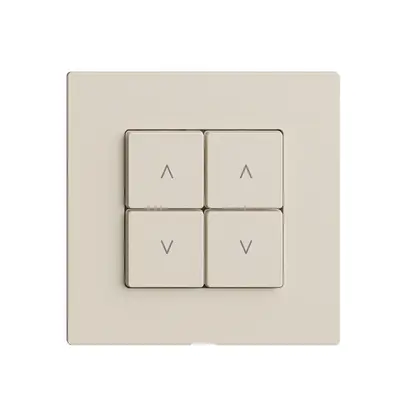 Interruttore tapparelle 2K/4T Edue Wiser crema 