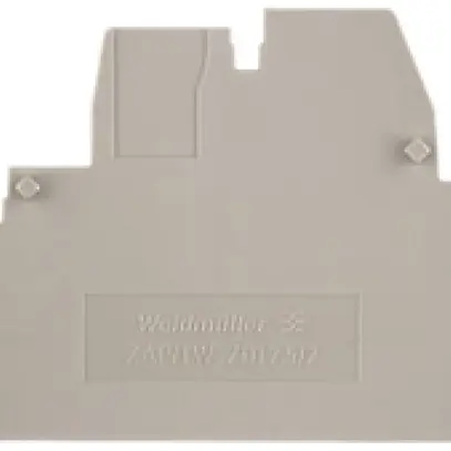 Abschluss-/Zwischenplatte Weidmüller ZAP/TW ZDT2.5/2 80.5×44.66mm beige 