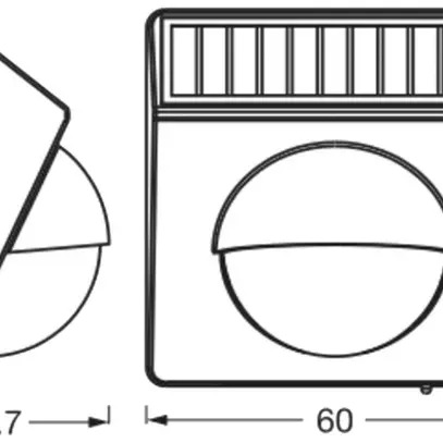 Sensore di movimento LEDVANCE SMART+WIFI apparente PIR Accu 5V IP65 nero 