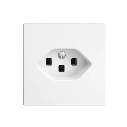 Prise ENC EDIZIOdue T23 16A blanc avec bornes enf. 60×60×41mm 