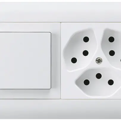 Combinaison ENC I-I 3/1P+3×T13 blanc kallysto.line horizontale 