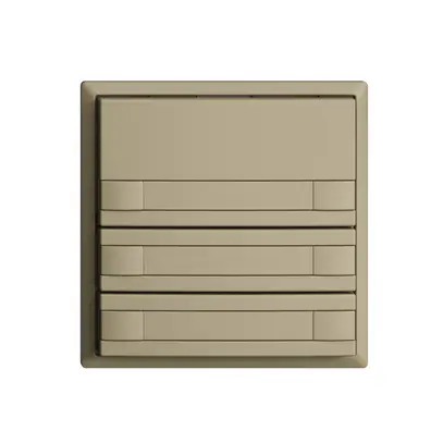 Pulsante KNX RGB EDUE, 250mW, s.LED, c.inserto carta, 6×pulsante, 1×tasto, sa 