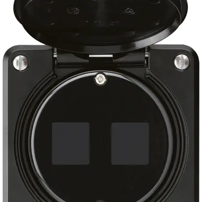 Kit di montaggio INC robusto HMS IP55 nero per 2×modulo 