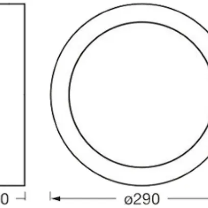 Deckenleuchte LEDVANCE ORBIS MADRID E27 2×0…10W Ø290mm Holz 