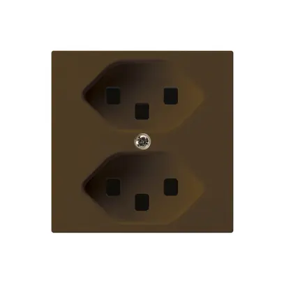 Presa kallysto 2×T23 marrone con morsetti ad innesto 