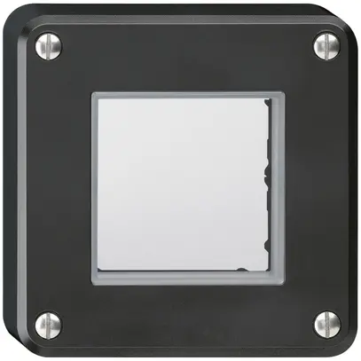 Oberteil robusto schwarz mit Membrane für Druckschalter & -taster 