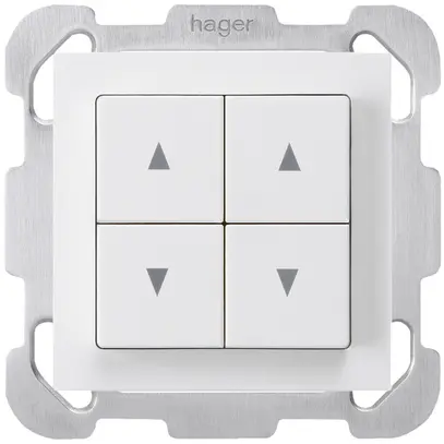 UP-Storentaster kallysto B weiss mit 4 Funktionstasten 