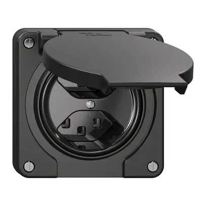 Prise NEVO N.CO, 2×T23, IP21, noir 