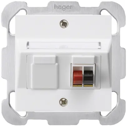 Presa INC audio kallysto 1×bianco morsetto per 1 altoparlante piastra fissaggio 