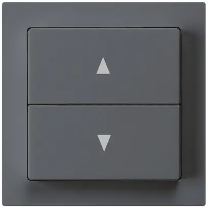 Interruttore per tapparelle kallysto antracite con 2 tasti di comandoan 