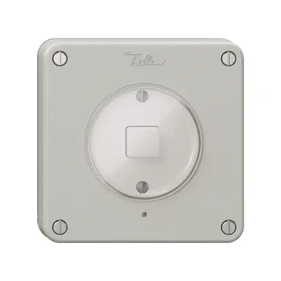 Pulsante KNX 1× NEVO N.CO RGB con sensore di temperatura, grigio chiaro 