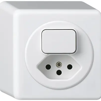 Combinazione AP basico 3+tipo 13 bianco 