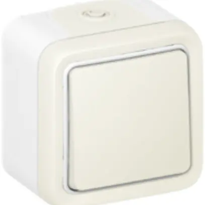 Contatto a bilico AP PLEXO bianco NO/1L 