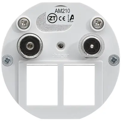 Inserto per presa multimedia Hager R/TV montaggio E 10.5dB 2GHz 