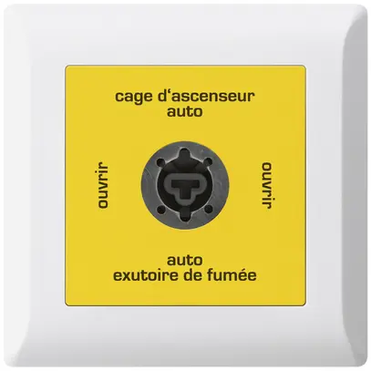 UP-Schlüsselschalter kallysto.line für Rauchabzug Text französisch weiss 