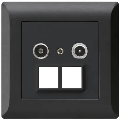 Prise multimédia ENC kallysto.line R/TV 10.5dB 2GHz noir 