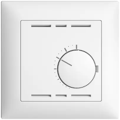 Kit frontal 88×88mm EDIZIOdue blanc pour thermostat d'ambiance 