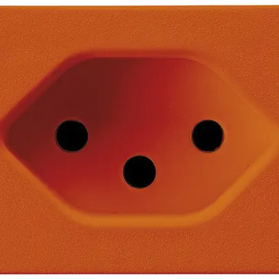 Prise INC FLF Hager type 13 orange bornes à vis 