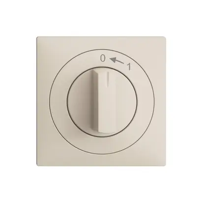 Kit frontal EDIZIOdue 0<-1 crema 60×60mm pour contact pivotant 